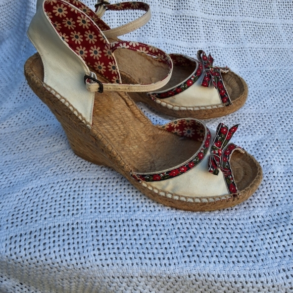 Seychelles Alpine open toe jute wedge sandals 8 NEW - Picture 3 of 10